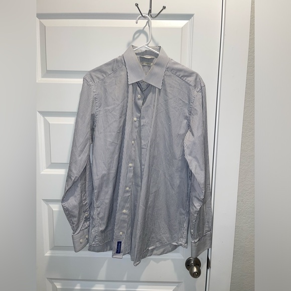 Suitsupply Egyptian cotton slim fit men cotton dress shirt 16.5 - Picture 3 of 8